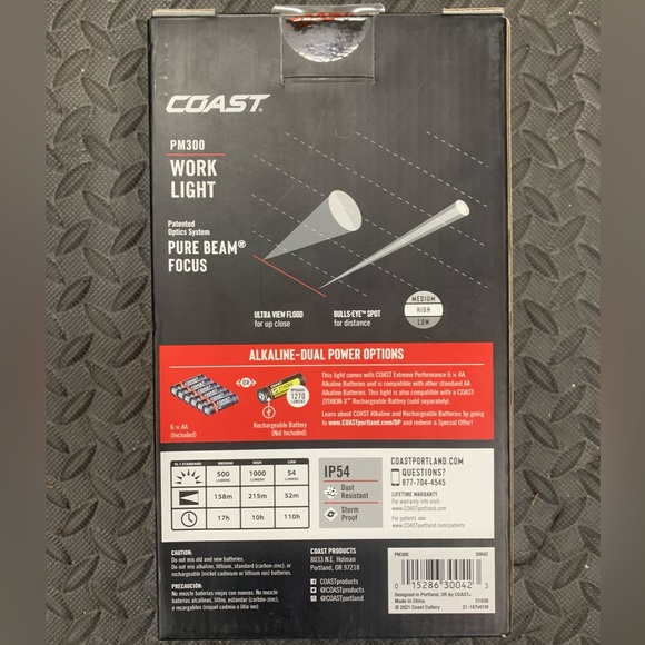 Magnetic, Work Light, Pure Beam Focus, Coast - Picture 4 of 4